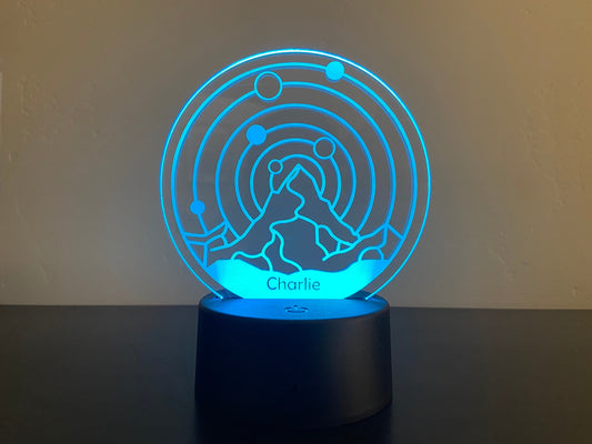 Personalized Mountain Astro LED Nightlight