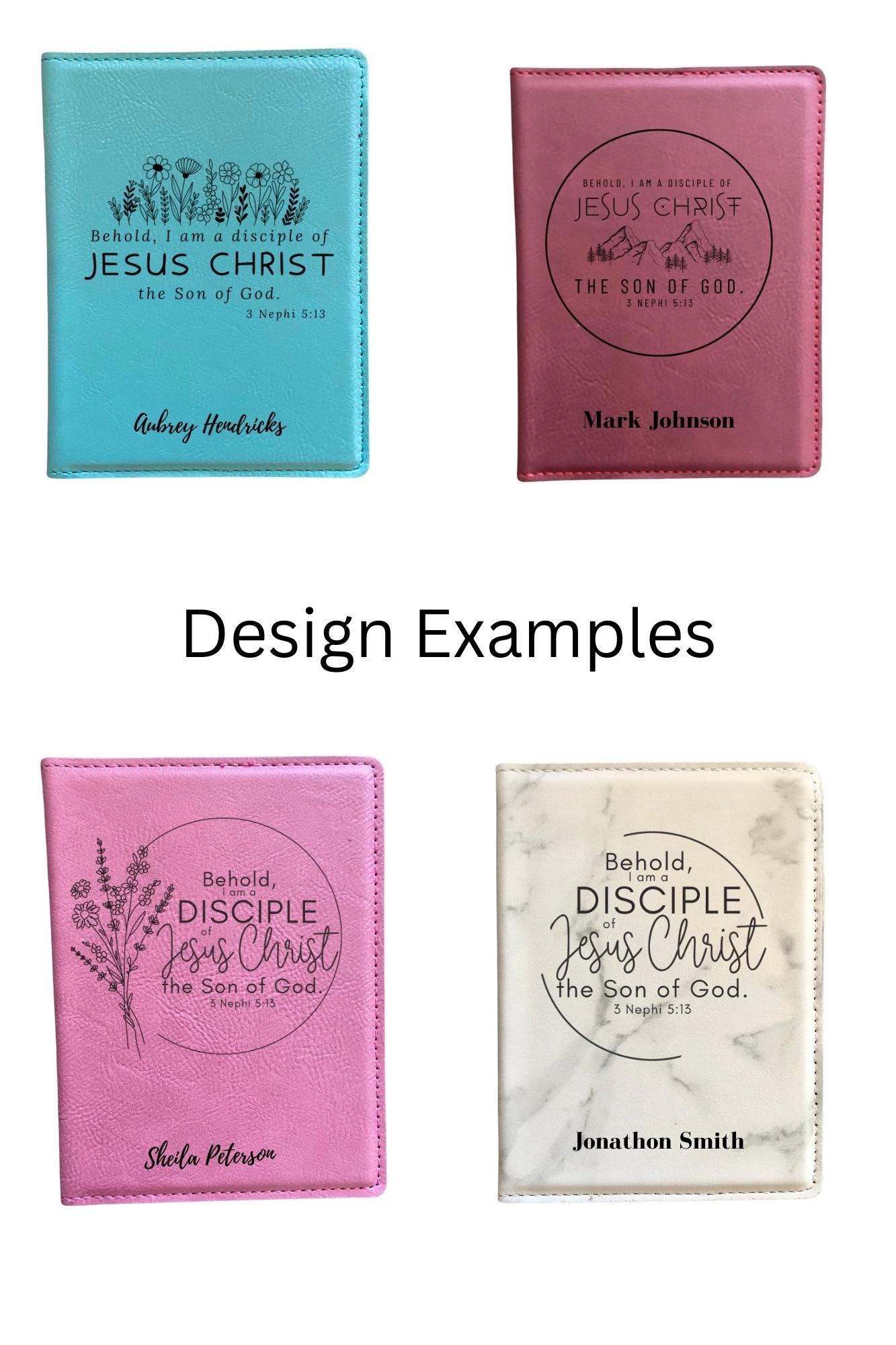 Personalized LDS Youth Theme Temple Recommend and Temple Ordinance Card Holder