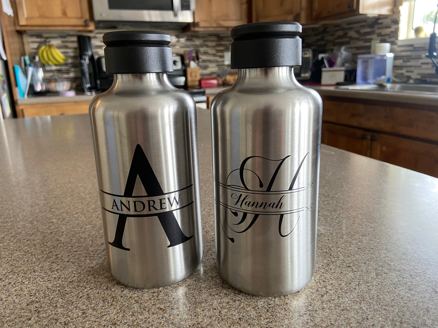 Personalized 24 oz Stainless Steel Water Bottle
