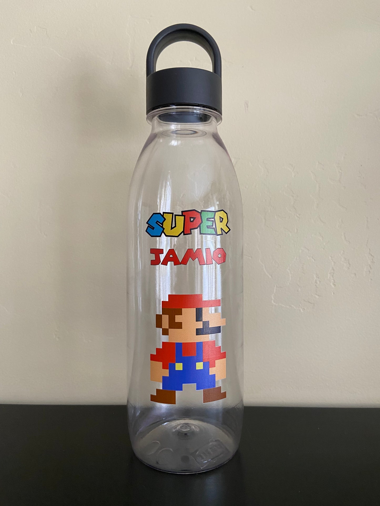 Fun Pixel Design Personalized Kids Water Bottles