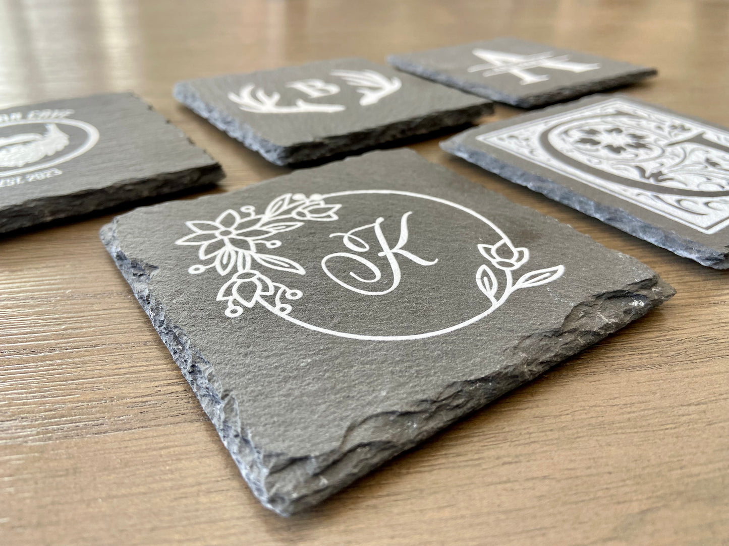 Personalized Slate Stone Coasters