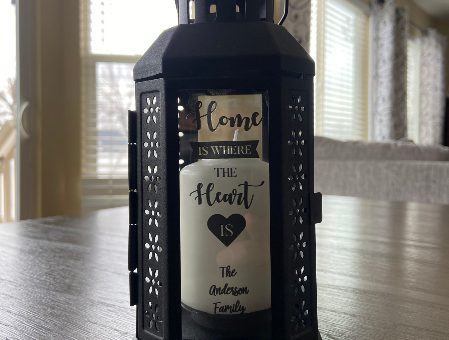 Personalized Indoor/Outdoor Candle Lantern