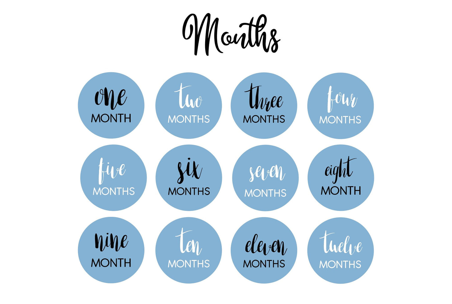 Wooden Milestone Markers, Circle Baby Monthly Milestone Cards, First Year Photo Props, Baby Shower Gift