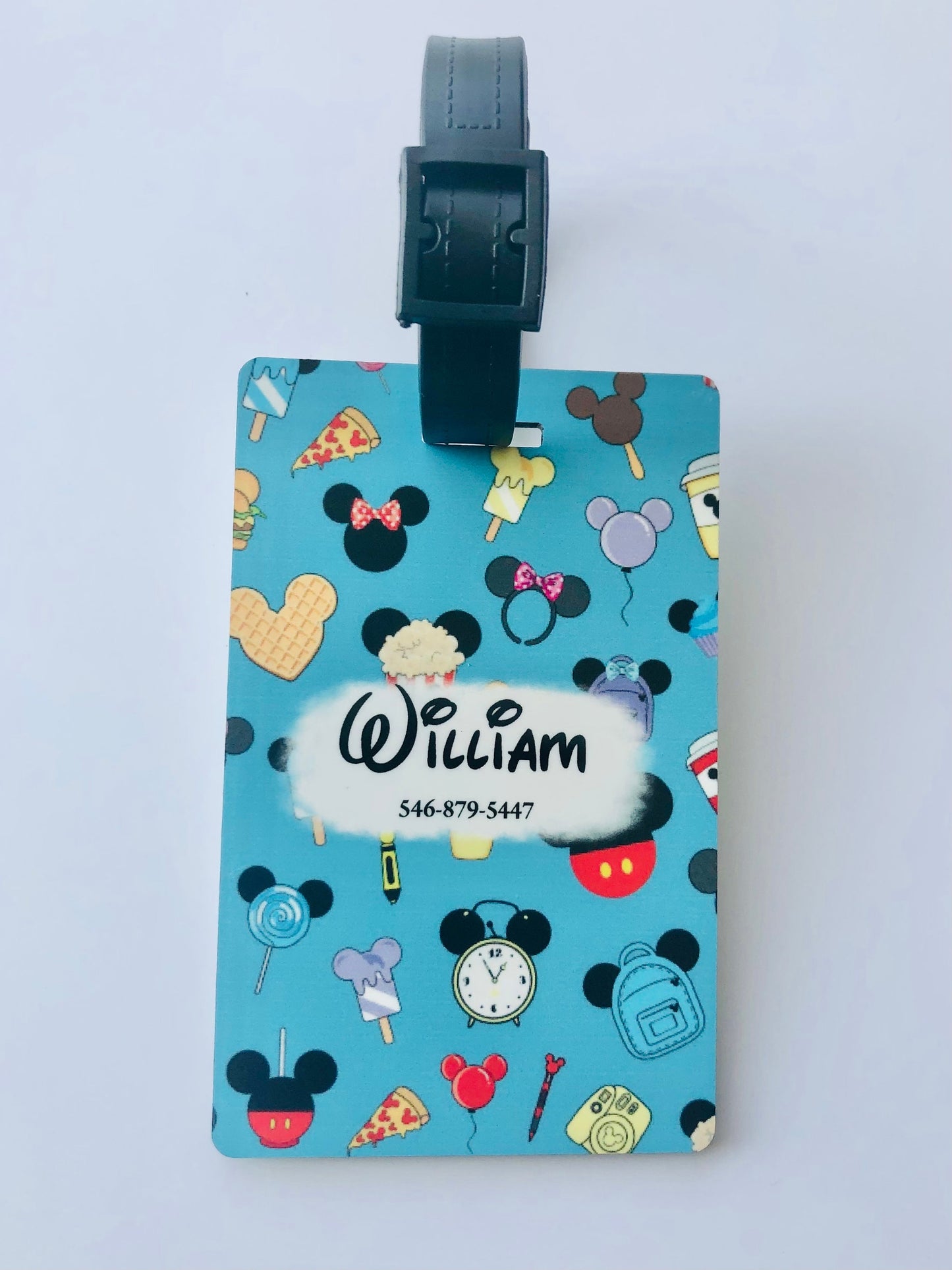 Personalized Disney Luggage Tags | Disney Bag Tags | Monogramed Disney Luggage Tags | Custom Printed Disney Luggage Tags