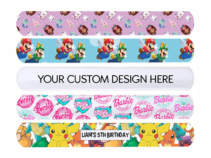 Custom Themed Slap Bracelets | Printed Party Favor Slap Bracelets