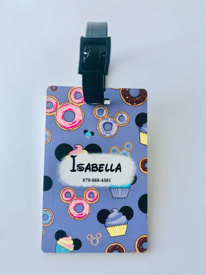 Personalized Disney Luggage Tags | Disney Bag Tags | Monogramed Disney Luggage Tags | Custom Printed Disney Luggage Tags