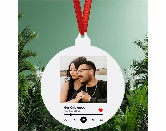 Custom Spotify Song Christmas Ornament