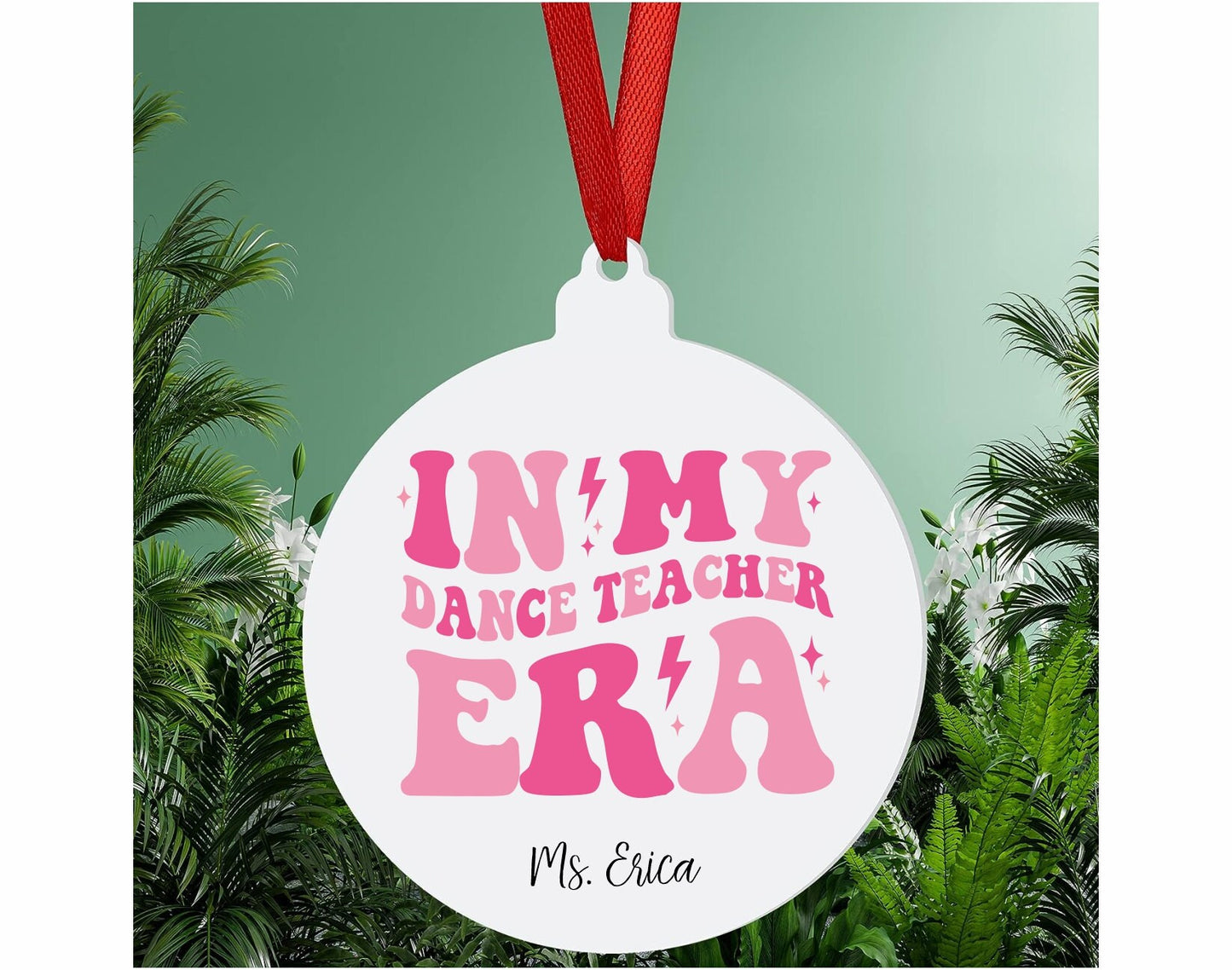 Personalized Dance Teacher Christmas Ornament
