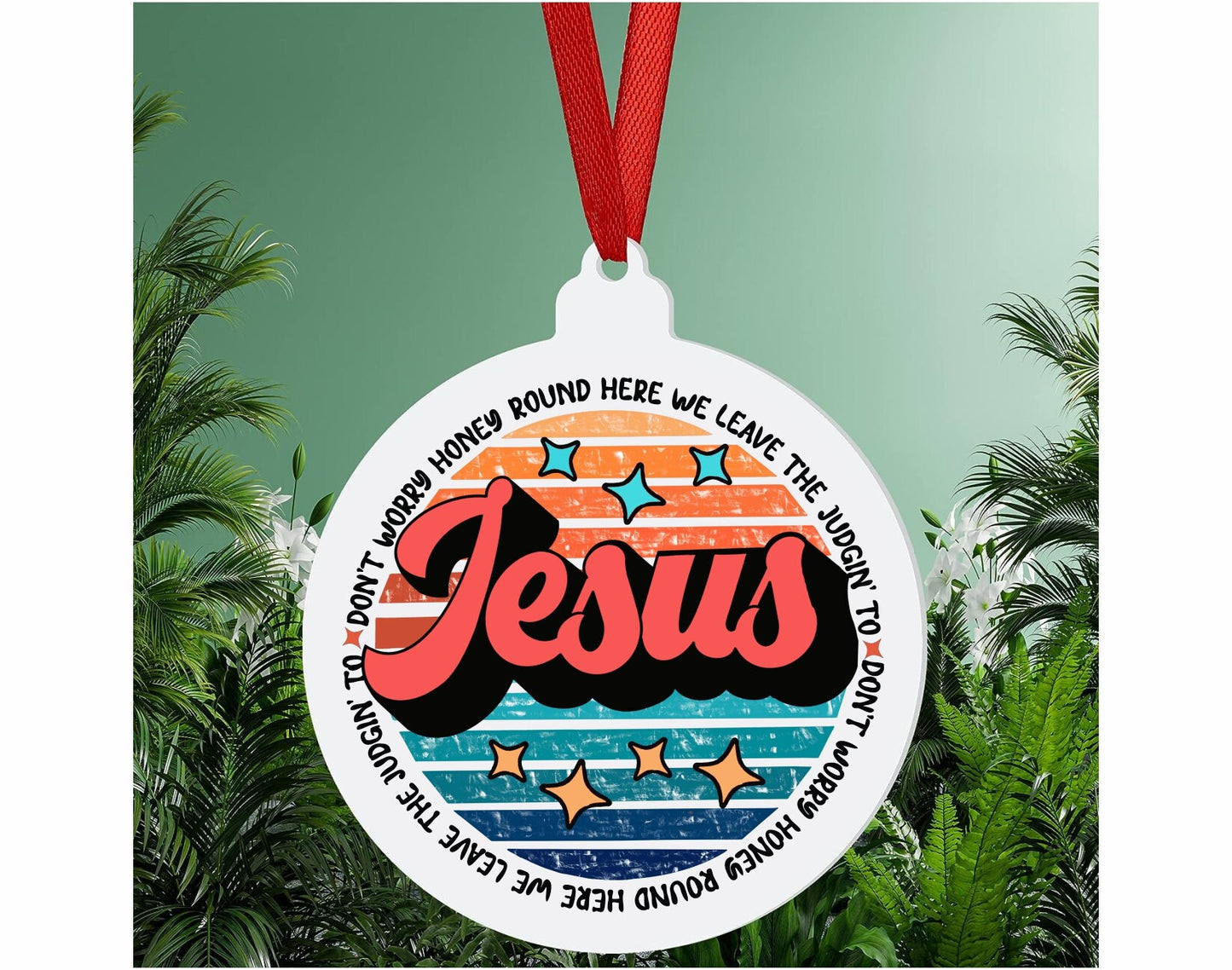 Christian Quotes Christmas Ornament