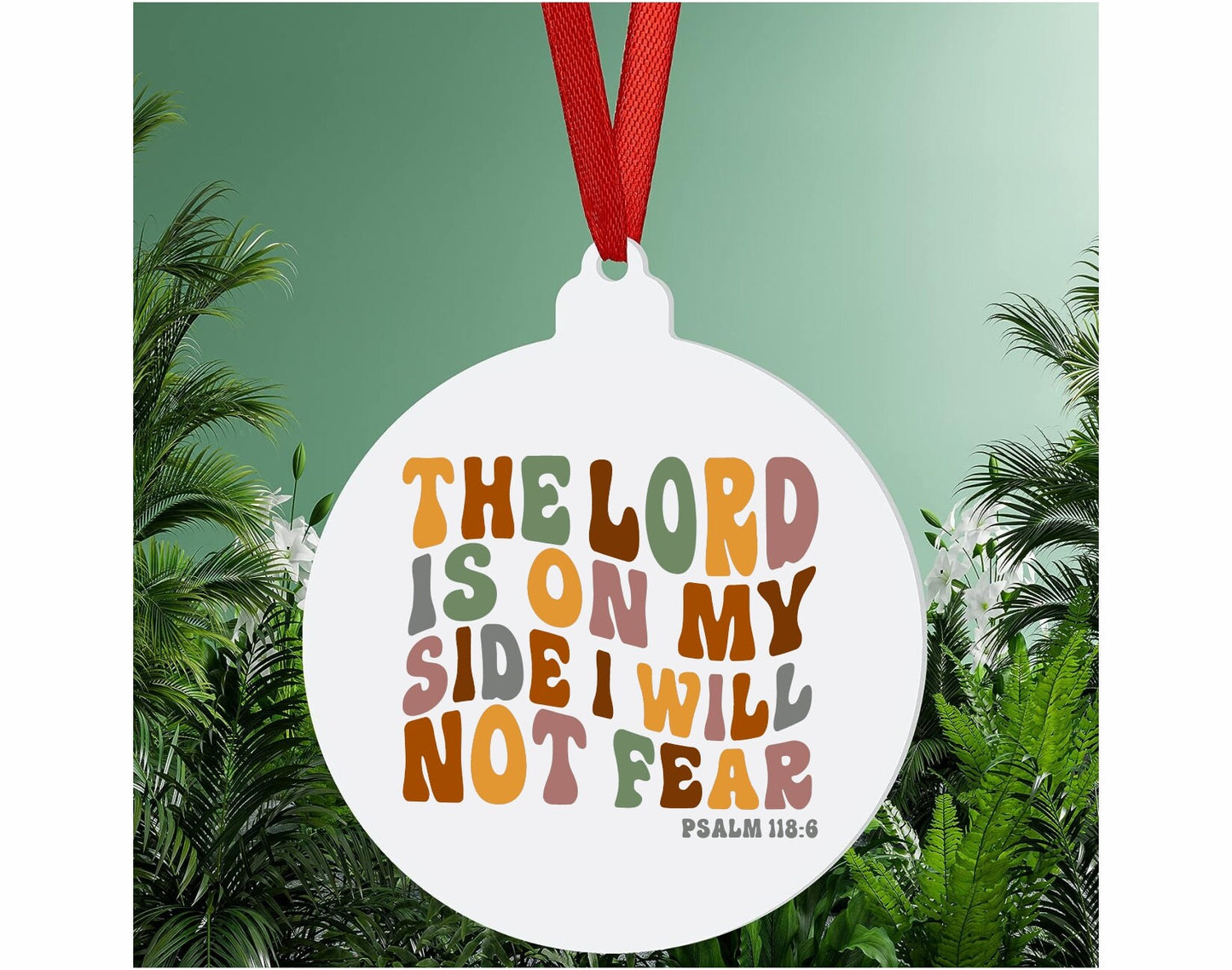 Christian Quotes Christmas Ornament